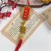 2027 Year Of The Sheep Pendant Zodiac Chinese New Year Car Decoration Red Gold Lucky Accessory Gift
