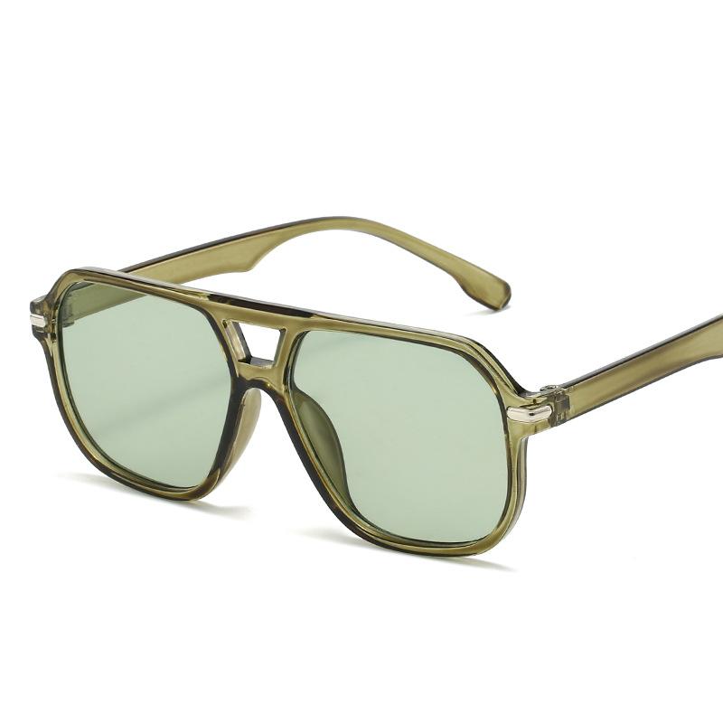 New Stylish Sunglass Women Pilot Shape Double Bridge Sun Glasses for Man High Quality Fishing Mountaineering Female Sunglass