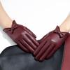Ladies' Gloves with Bow Colorful Wine Red  Elegant and Charming Clothing Decoration Gloves
