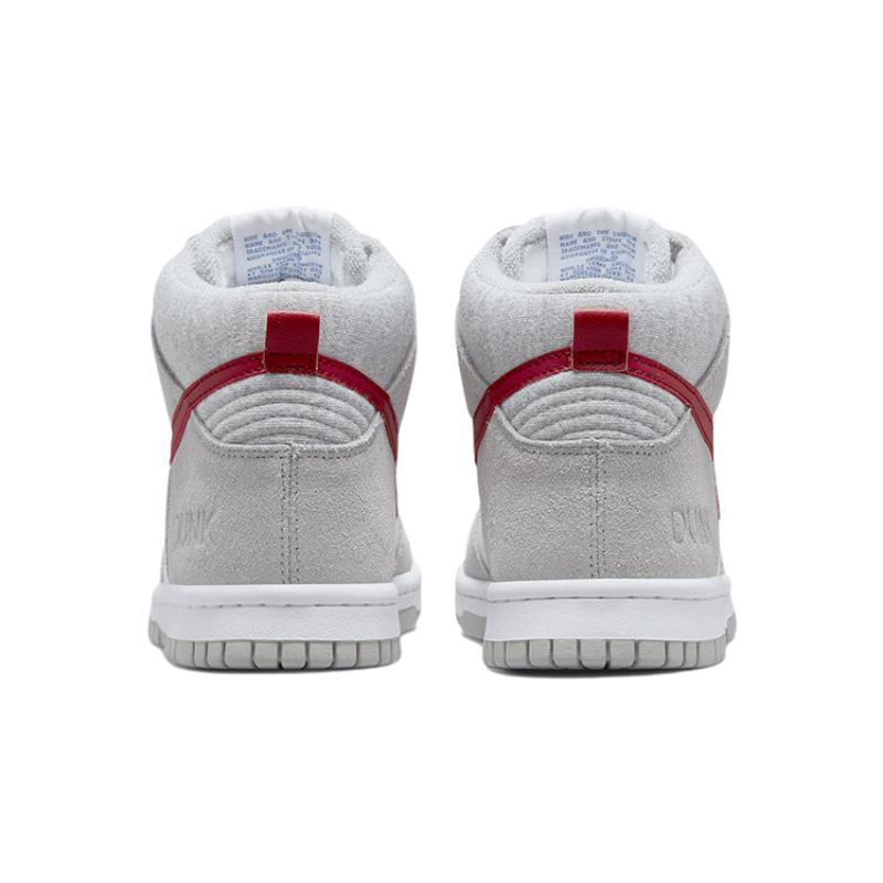 Nike Dunk High Athletic Club Grey Red GS Sneakers DH9750-001