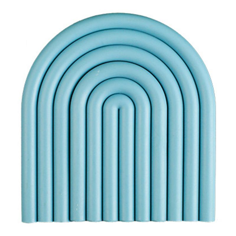 Rainbow Shape High Temperature Resistant Coaster Dining Table Mat Insulation Pad