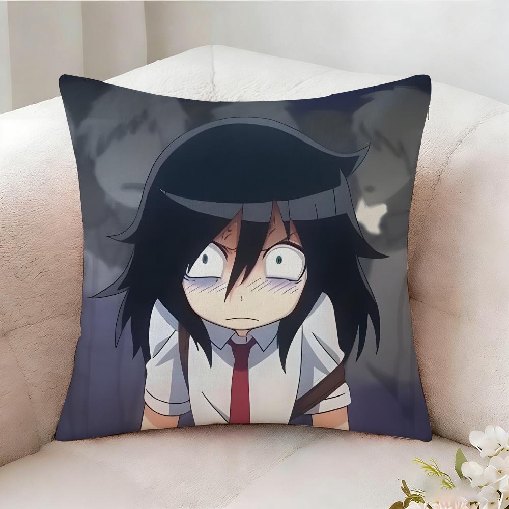 T-Tomoko Kuroki Anime Pillow Case Pillowcase, Double-Sided Printed, Sofa Cushion, Bedroom Headboard Pillow