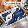 Personalized Crystal Velvet Carpet FC Zürich Pattern Non Slip Floor Rug
