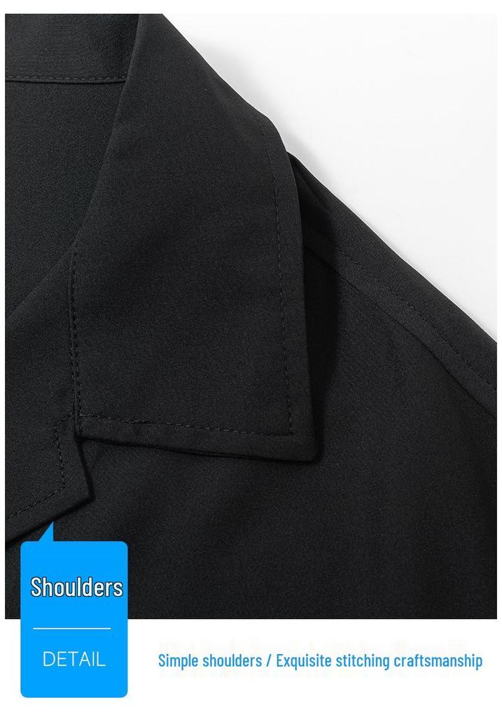 Men's Ultra-Thin Ice Silk Shirt Set - Trendy Summer Two-Piece Casual Short-Sleeve.