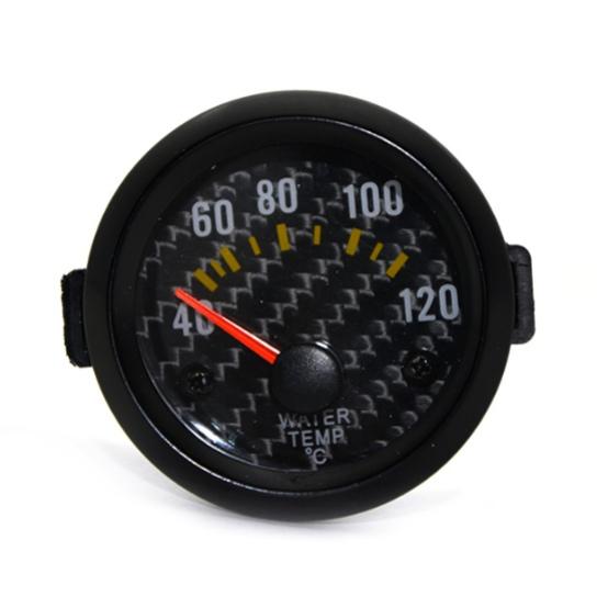2" 52mm Carbon Fibre Face Black Rim Boost Gauge Bar Psi Water Temp Oil Temp Oil Press Volts Tachometer Vacuum gauge+Gauge Pods