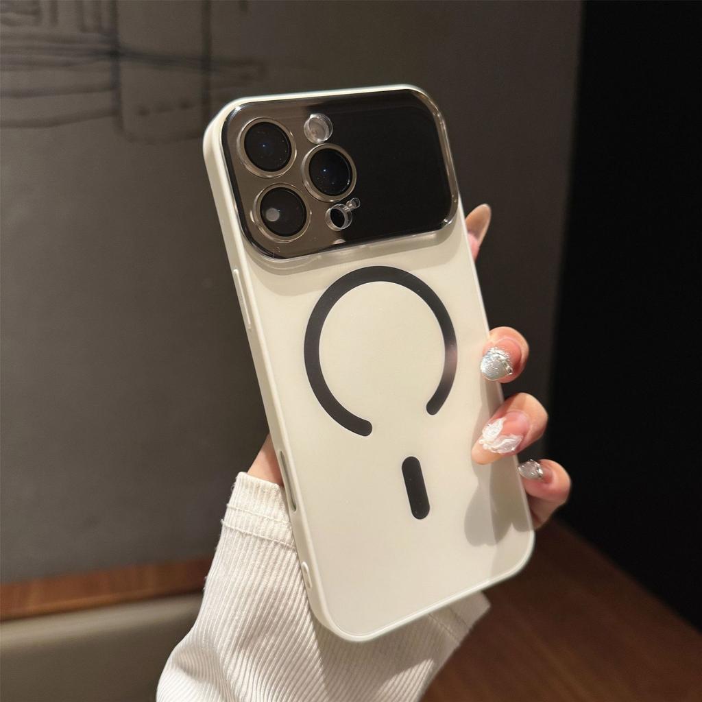 Frosted Skin Sensitive Magnetic Absorption Suitable for IPhone17PROMAX Macaron Mobile Phone Case Apple 16 Large Window Lens Film
