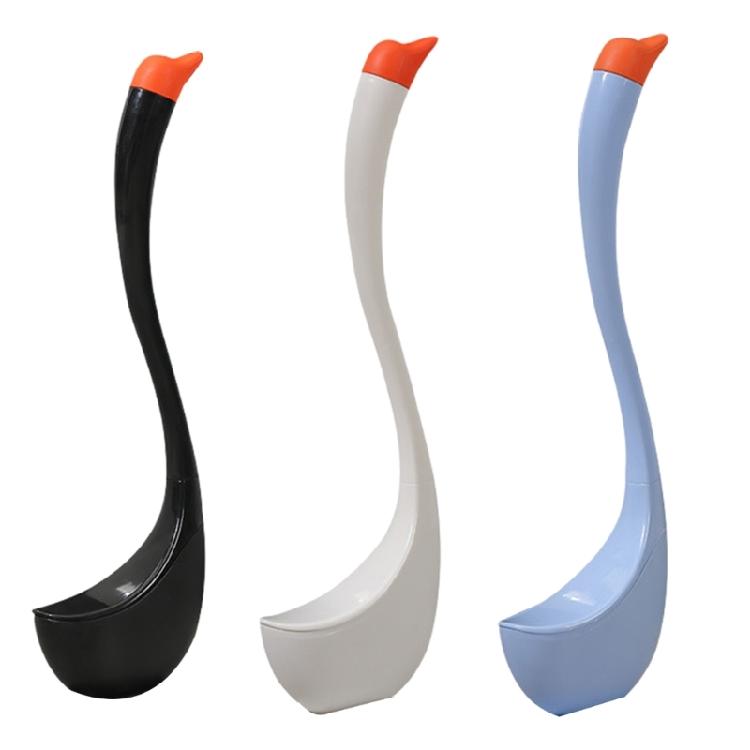 Modern Bathroom Cleaning Creative Toilet Brush and Holder Deep Cleaning Brush