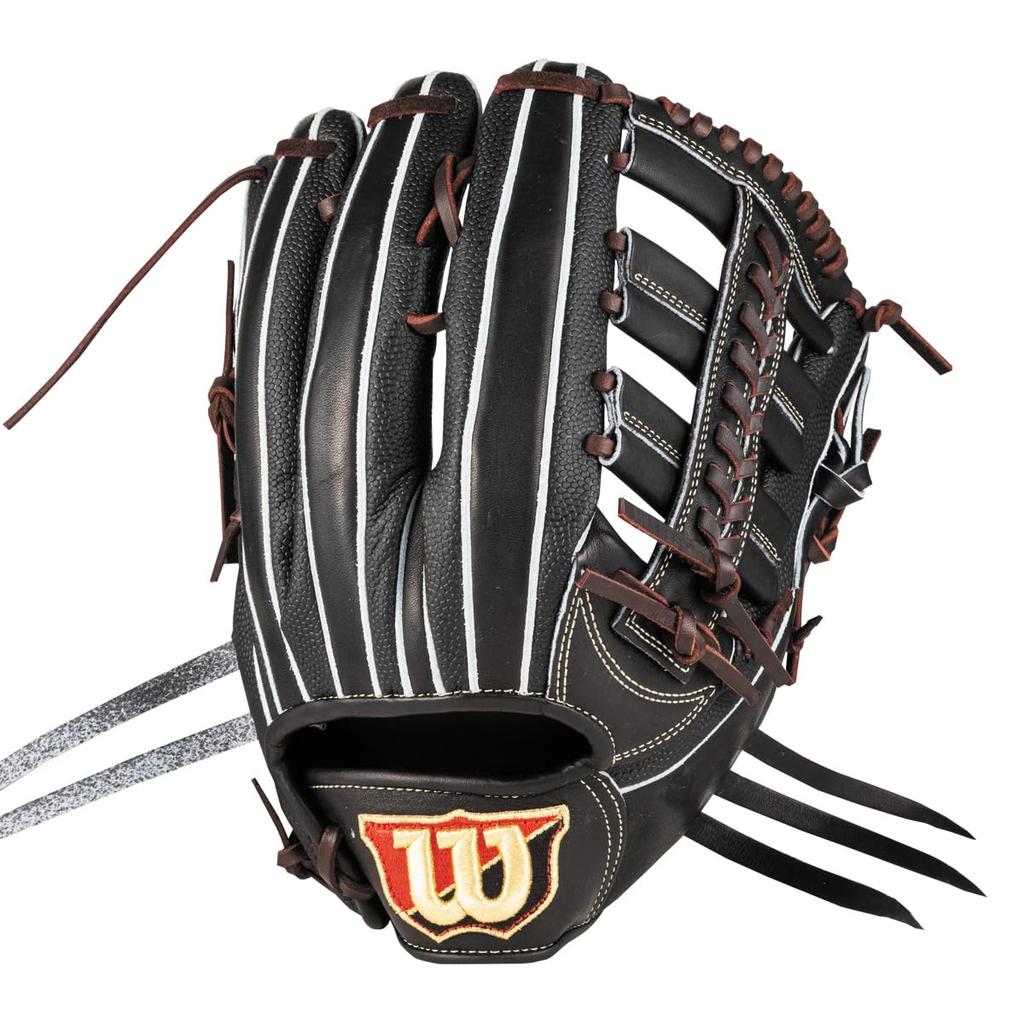 Wilson Baseball D8 Black Throw Glove, Softball, W/S Dual, Outfielder's, Type, SS, Left-Handed