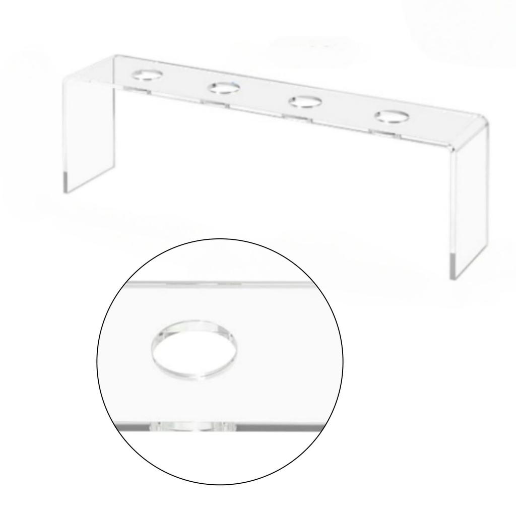 Pack Of 2 Acrylic Wine Bottle Stopper Display Holders Transparent Storage Rack For Kitchen Home Bar Countertop Organizer