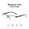 Stainless Steel Bifocal Reading Glasses For Mens Anti Blue Light Business Half Frame Presbyopia Eyeglasses +1.0 To +4.0