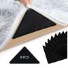 Pack of 8/4pcs NonSlip Rugs Pad for Area Rugs on Hardwood Floor Reusable Double Side Carpet Tape Keep Corners Flat