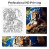 Frame Tiger Painting By Numbers For Adults Kits Animal Diy Picture By Numbers Acrylic Paint On Canvas For Home Decors 40x50cm