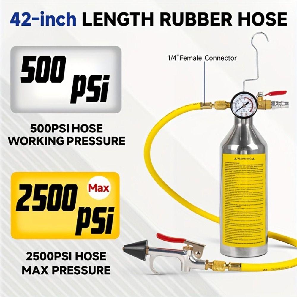 Pressure Control AC Flushing Kit Air Conditioning Flush Kit Cylinder Cooling System
