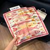 May Kaji Cashew Flower Square Scarf Retro Men's Silk Scarf Buckle British Style Scarf Men's Paisley Pattern Small Scarf Women