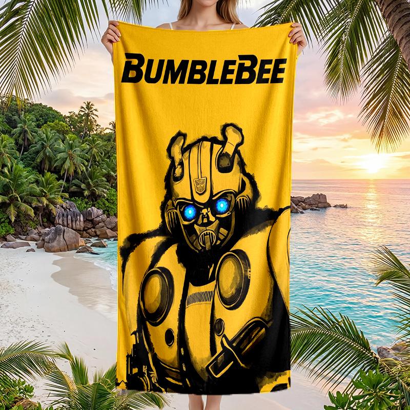 Bumblebee Fashion Beach Towel: Ideal for Summer Adventures Soft, absorbent and quick drying suitable for swimming and bathing