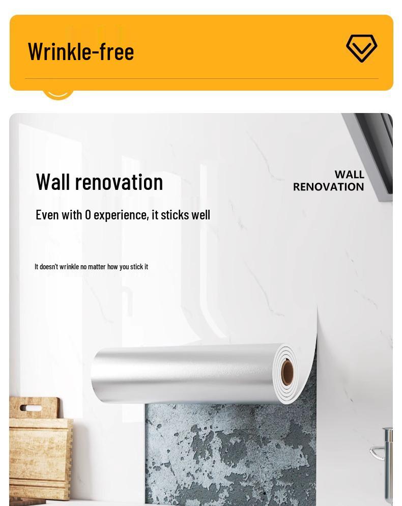 Self-Adhesive Waterproof Marble Tile Wallpaper for Living Room, Bedroom, Bathroom Wall Décor