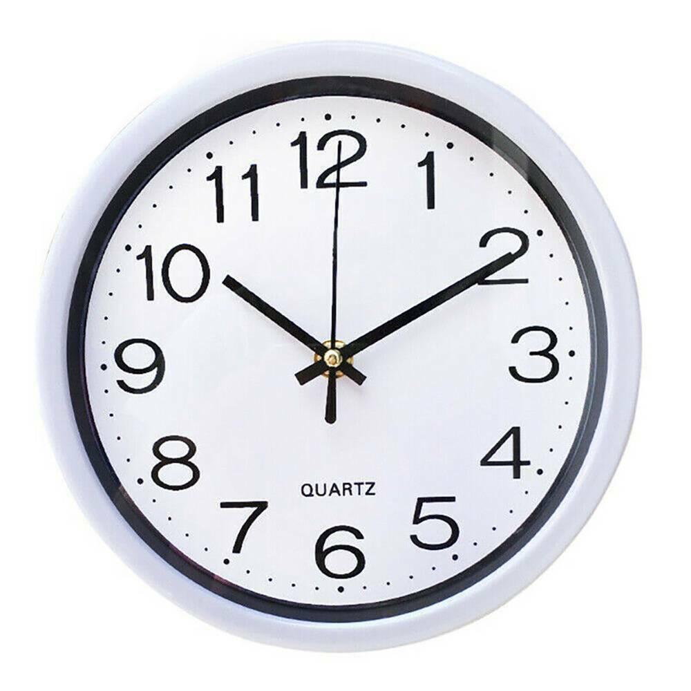 8 Inch Large Vintage Round Modern Decoration Home Bedroom Retro Time Kitchen Nordic Wall Clock Non-Ticking Quartz Clock