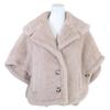 Max Mara In Good Condition, Genuine Japanese Product, 23473601376, Alpaca X Wool X Silk Teddy Bear Cape Poncho, Short Coat SM Sand beigeUsed