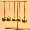 Good Luck Brass Bell Ornaments – Red String Hanging Bells for CNY, Garden & Window Decor