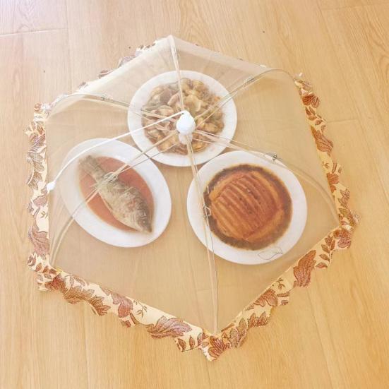 Capa de Vegetais Dobrável de Malha Redes para Alimentos Reutilizáveis Repelente de Insetos Capas de Comida Anti-moscas Protetor de Refeição ao Ar Livre