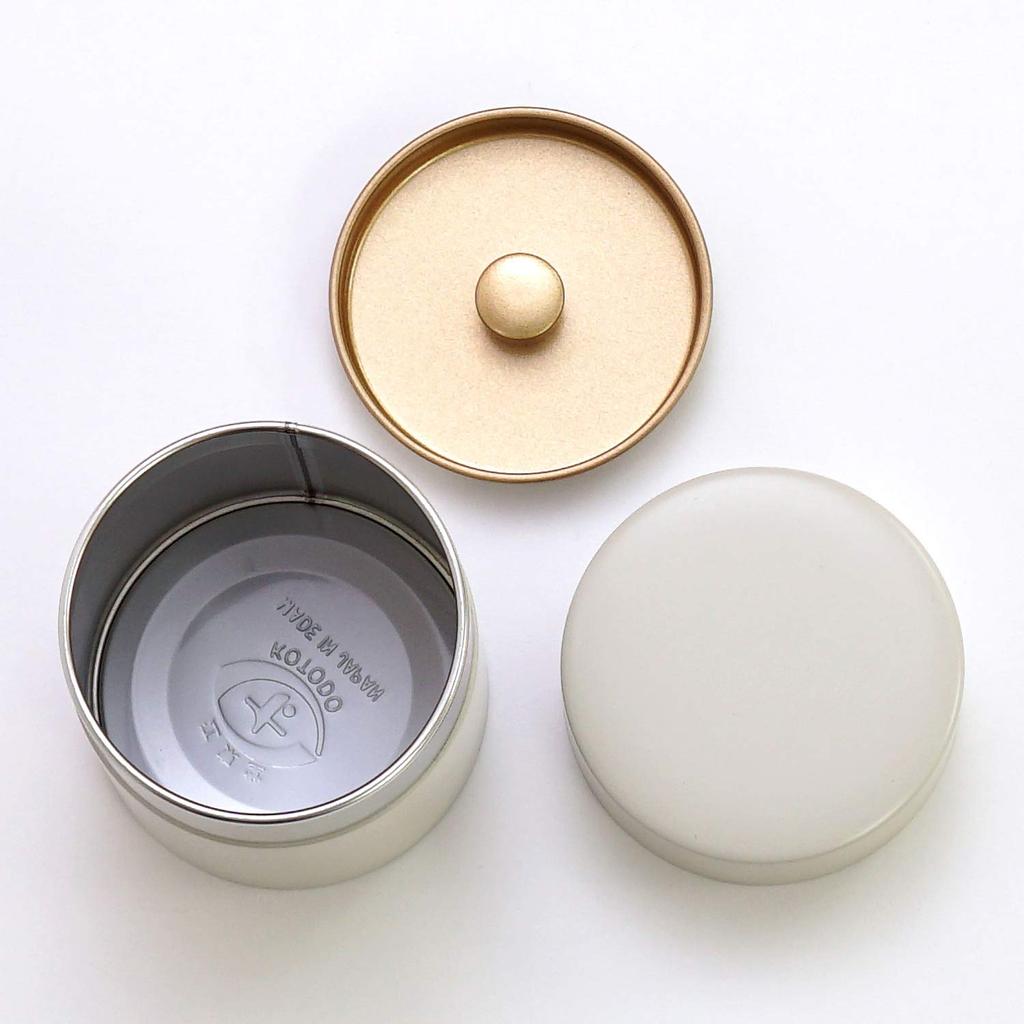 LOLO Tea Caddy 100g Tea Can Made In Japan Canister Steel Storage Container Stylish