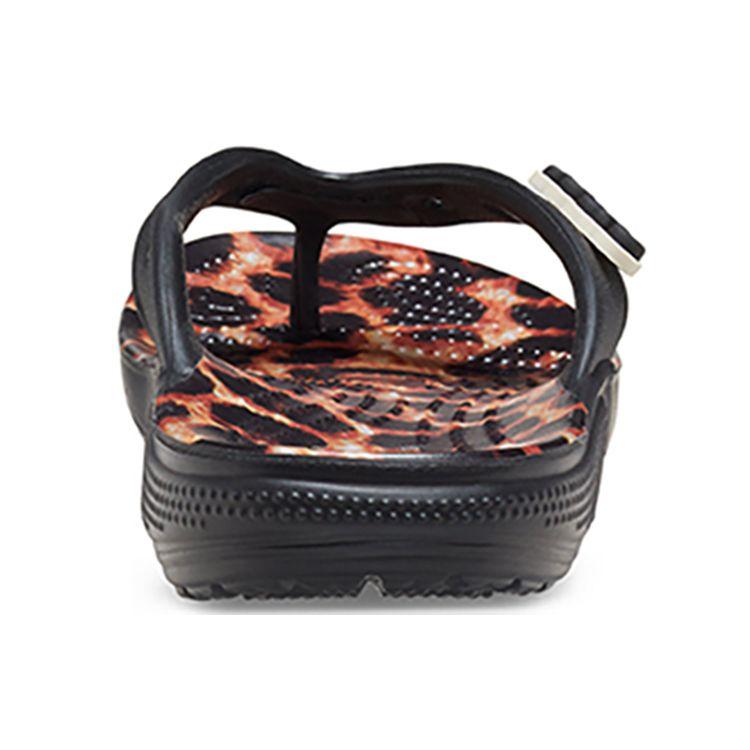 Crocs Classic Animal Print Flip Flops Unisex Footwear Leopard-Print 207872-0CU