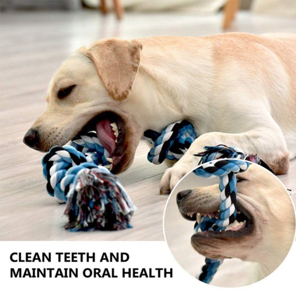 Large Dog For Aggressive Chewers Tug Bite Dog Rope Toys Pet Supplies Chew Toy Teeth Cleaning Toy