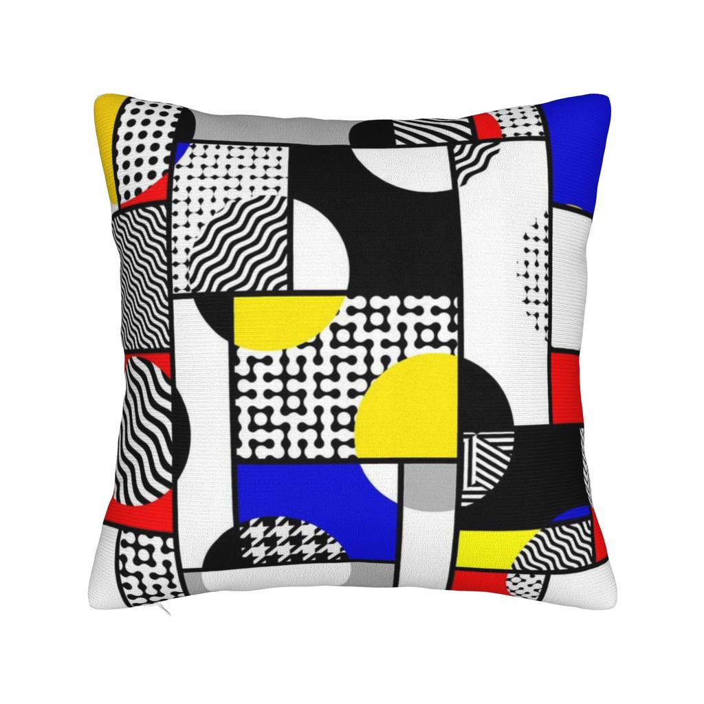 Home Decoration  Piet Mondrian De Stijl Pillowcase Accessories  Pillow Covers Zipper Multi-Size