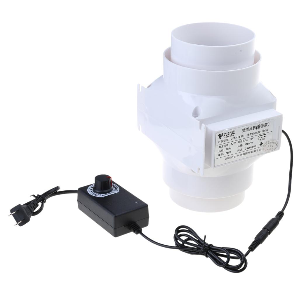 Ansaug-Rauchabsauger Gebläse 13W Kanalventilator Geschwindigkeitsregulierbar Luftabsauger Abluftventilation für Zuhause Badezimmer Küche