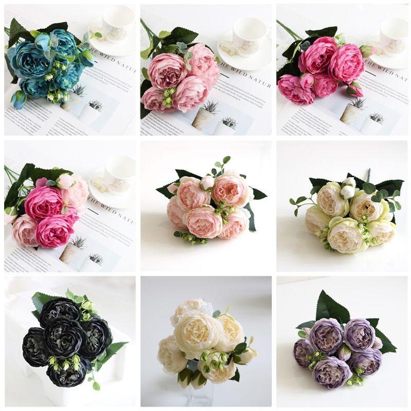 Lifelike 30cm Rose Silk Peony Artificial Flowers Offering Lasting Beauty For All Spaces