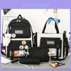 Cute Lightweight Canvas Backpack For Teenage Girls With Large Capacity And Breathable Design