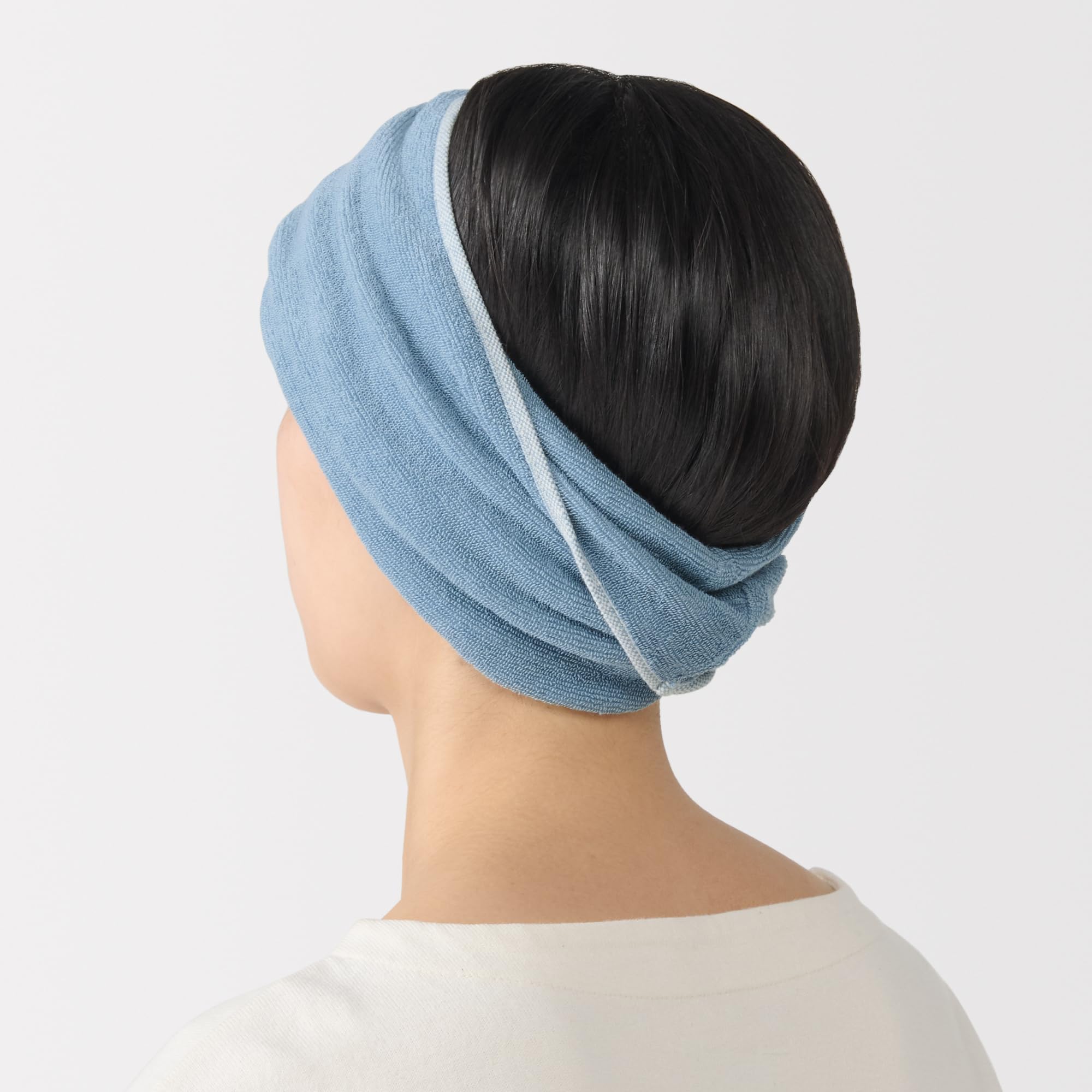 

MUJI Эластичный тюрбан 25 x 34 76415749 Полотенце, см, Синий, синий