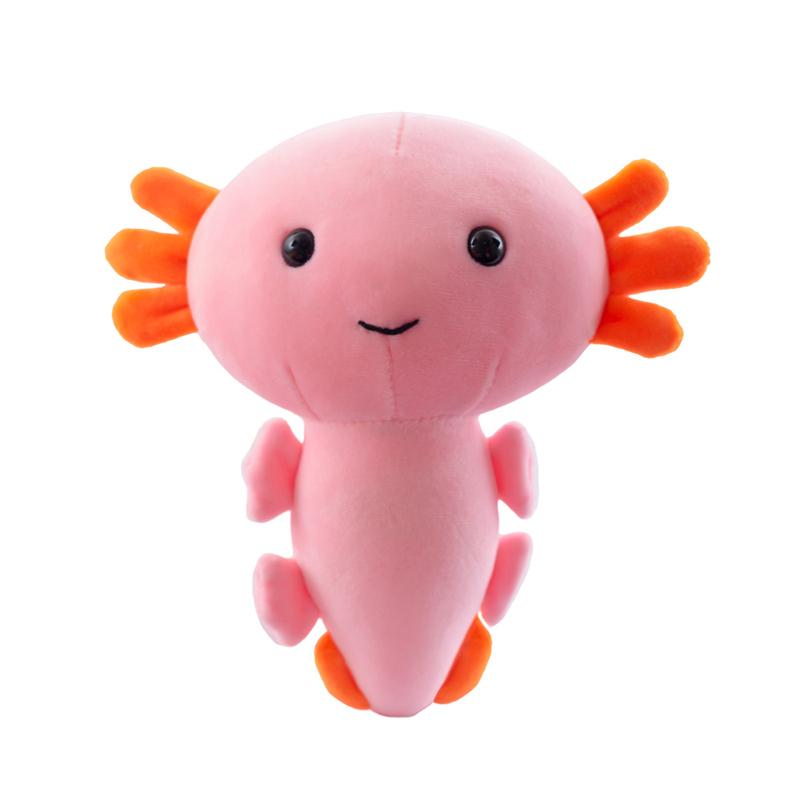 Peluche Axolotl 20 cm Mignonne Dessin Animé Salamandre Peluche Anniversaire Noël Cadeau Oreiller de Sommeil Confort Poupée