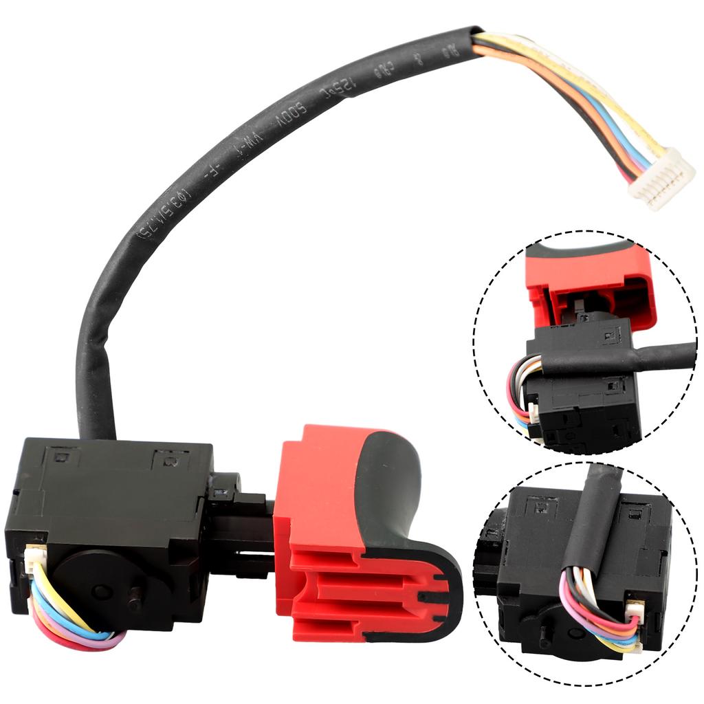 Switch Trigger Switch 4x6.5x1.6cm for 6a 1.57x2.56x0.63inch Black for maximum Current: Red Voltage: 7.2 V - 24 V