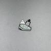 Dark Skull Alloy Brooch: Cassette Tape & Fries Halloween Punk Badge