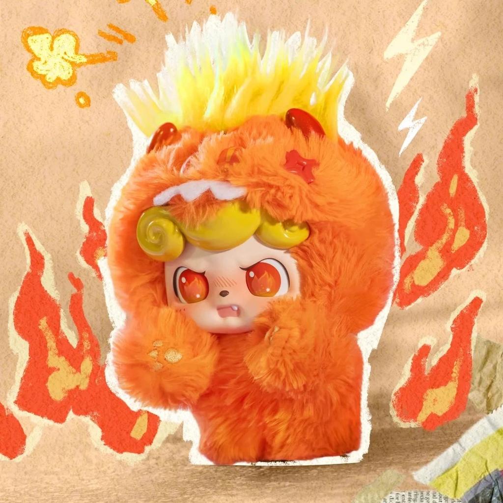 Qkid Odd And Odd Trendy Emotion Hair Monster Blind Box Cute Plush Doll Pendant Accessories Backpack Toy Keychain Girl Gift