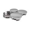 4pz Tappi Centrali Mozzo Ruota Auto 57mm Sostituzione per Mazda Tappo Centrale Argento Antiruggine Galvanizzato