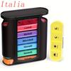 [Printed In Italy] Weekly Pill Organizer, 7 Stackable Compartments Four Times-a-Day - Morning, Noon, Evening, and Bedtime