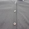 PRADA  44 cardigan black silk/cotton Women