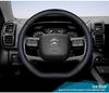 Genuine Leather Steering Wheel Cover for Citroen C56, Sega, C3XR, Elysée, C4L, Tianyi - Universal All-Season Fit