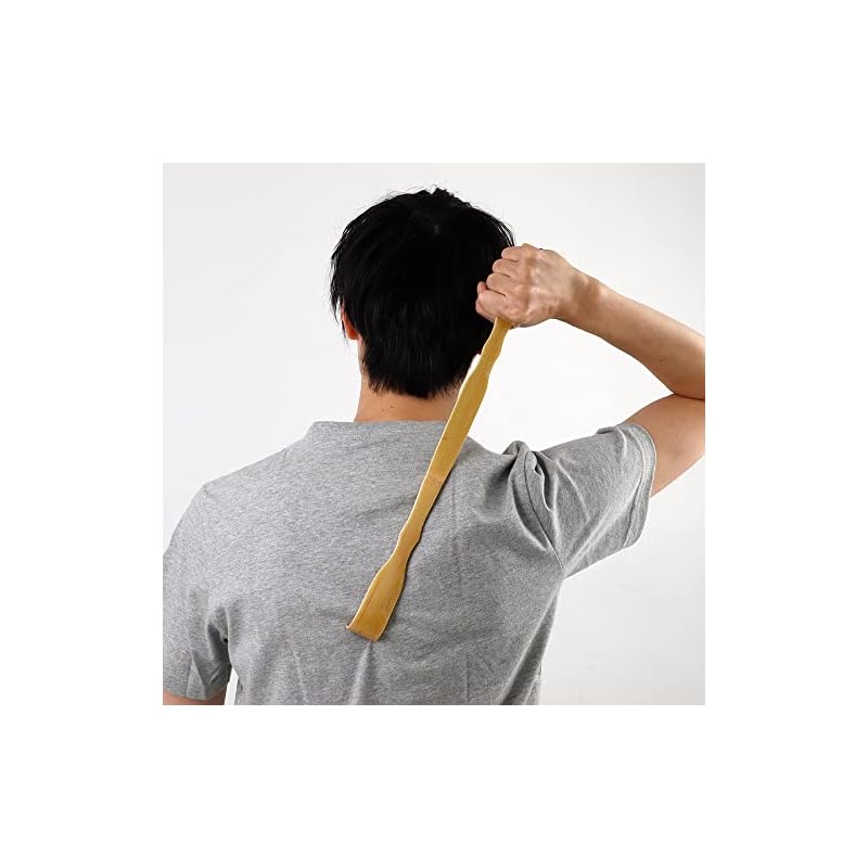 Alphax Bamboo Back Scratcher, 43.5cm, Carbonized Bamboo, 902195