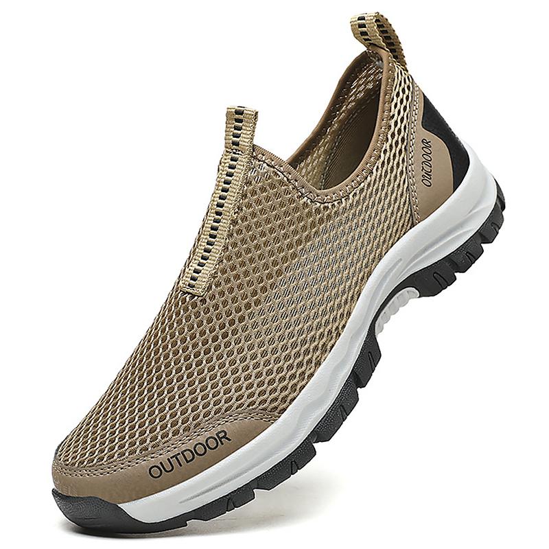 Männer Vulkanisieren Schuhe Turnschuhe Sommer Mesh Casual Schuhe Atmungsaktive Gummi Nicht-slip Leichte Schuhe 2021 Männer Müßiggänger Schuhe plus Größe