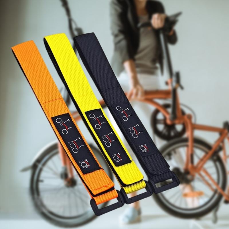 Folding Bike Binding Belt Cycling Wheel Stabilizers Quick Release Nylon Bicycles Frame Wheel Fixed Strap Easy to Use