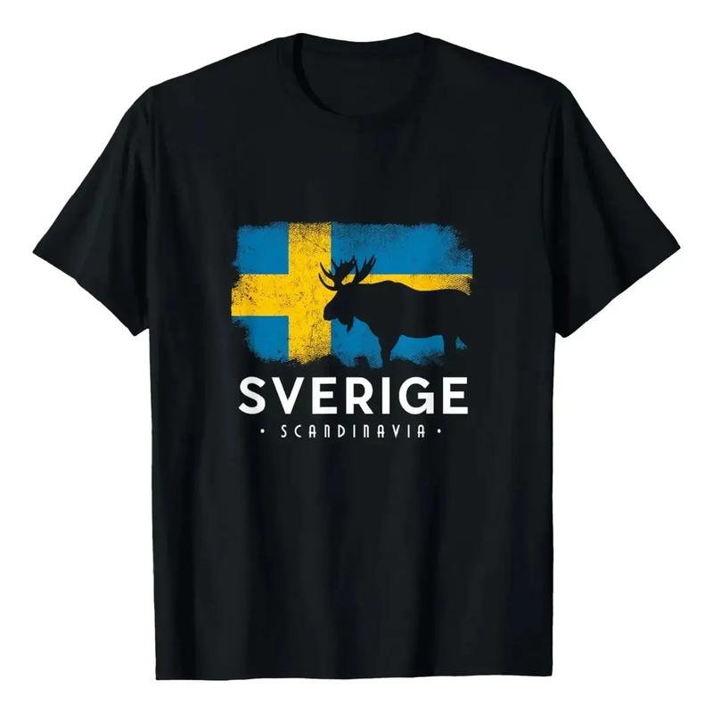 Camiseta Sverige Scandinavia Con La Bandera Sueca De Suecia S
