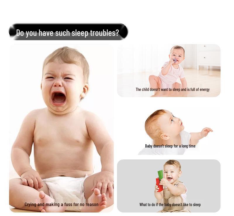 Multi-Functional Infant Sleep Device: Calming Music, White Noise, Anti-Fall, Durable