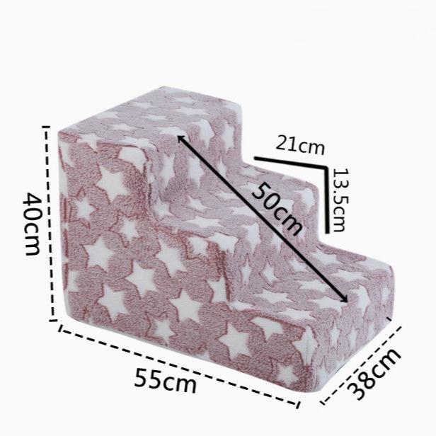 3/4 Pet Steps Foam Dog Secure Stairs Ramps Non-Slip Pet Star Steps for Protect Older Dogs Pet with Joint Pain Sofa Bed Ladde