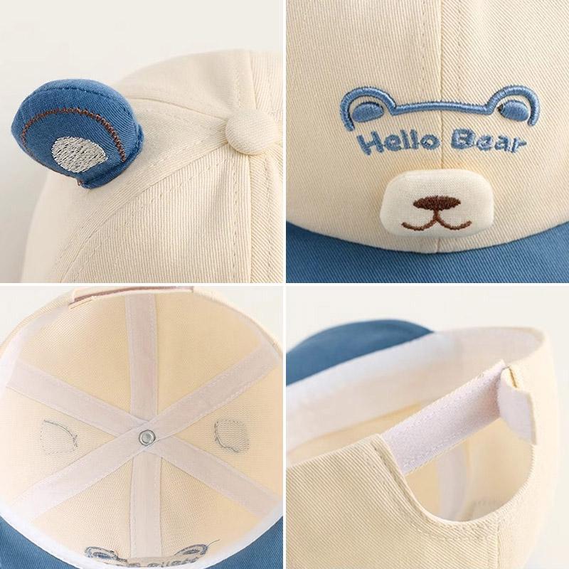 Cute Cartoon Baby Duck Tongue Hat Spring Kids Baseball Hats Boy Girl Sun Protection Peaked Cap 3-24Month Children Sunshade Visor