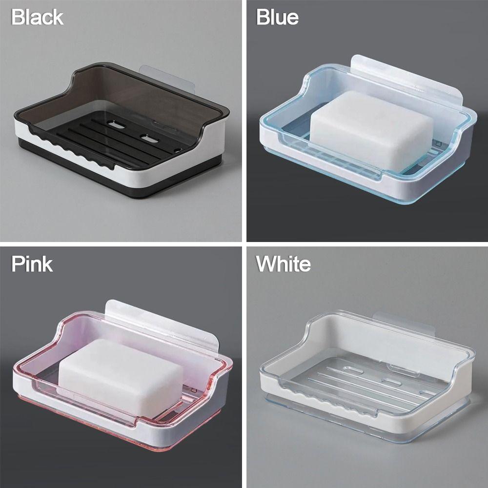 Durable Soap Dish Storage Holder Stand Tray Storage Rack  Bathroom Kitchen Sink Organizer
