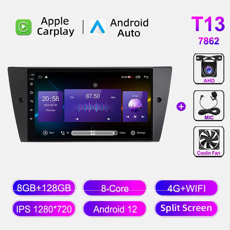 Wireless CarPlay For BMW 3 Series E90 E91 E92 E93 2006-2012 Multimedia Video Player WIFI Navi GPS Android Auto Stereo Autoradio
