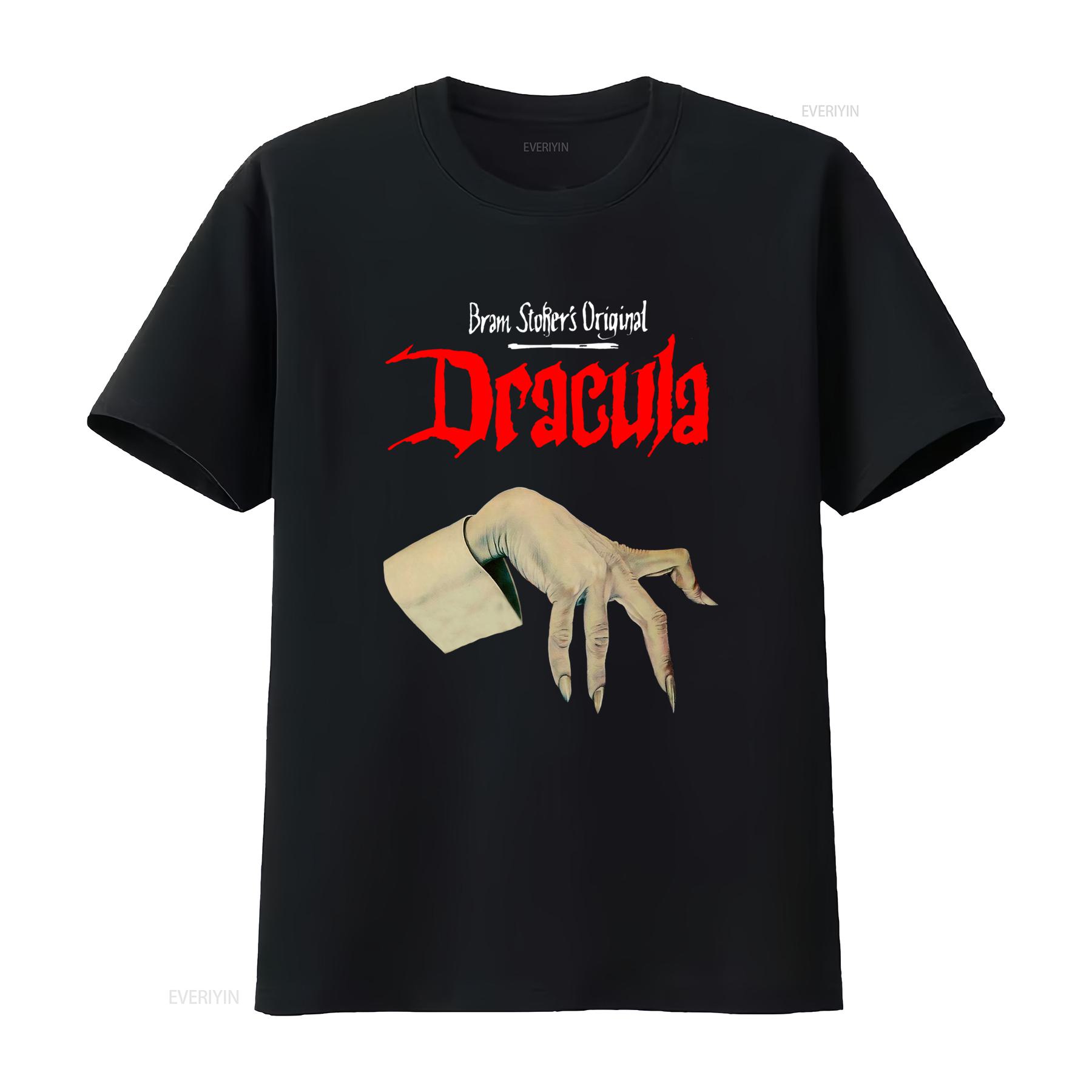 

Retro Dracula Book T Shirt Bram Stokers Original Horror Vampire Lover Gothic Literature Design vintage Washed Comfortable 4XL